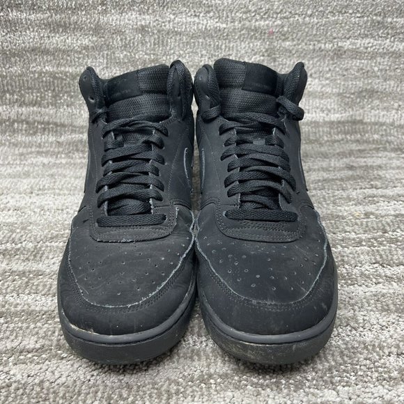 Nike Mens Triple Black Court Vision CU6620-001 Basketball Shoes Size US 11.5 - Picture 3 of 9